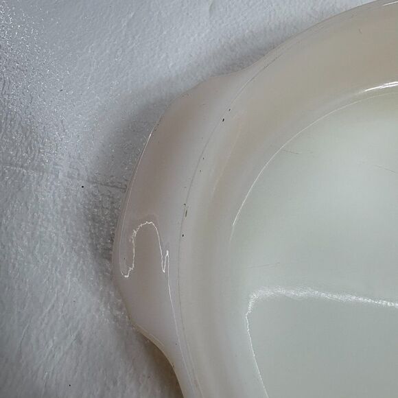 Vintage Fire King Anchor Hocking Peach Lustr 8” Cake Baking Casserole Dish #450 - Picture 9 of 10